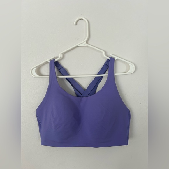 NWOT Lululemon Sports Bra Size 38D Purple Energy Bra High Support - Picture 3 of 8